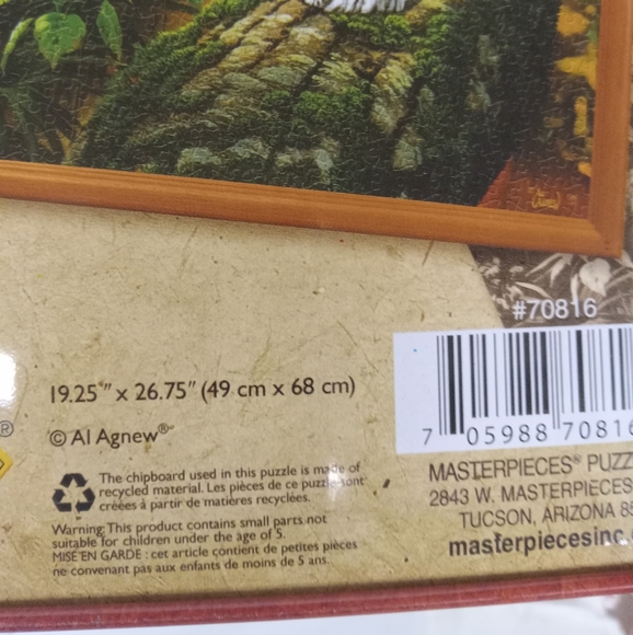 Al Agnew ON THE PROWL Puzzle Wildlife Exotic Series Tin 1000 PCS 19x26" - Picture 3 of 7